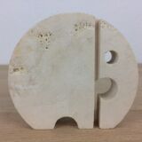Fratelli Mannelli elephant paper press in travertine