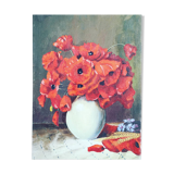 Oil on canvas bouquet of flowers