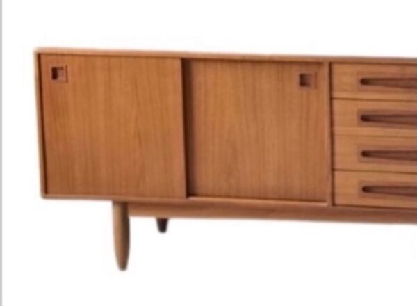 Enfilade scandinave vintage, enfilade en teck des années 60, 70