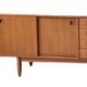 Enfilade scandinave vintage, enfilade en teck des années 60, 70