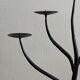Brutaliser 5-branched mid century wrought iron candlestick – unique piece