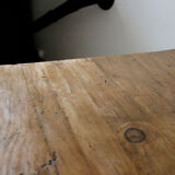 Patinated wooden dining table