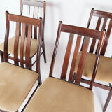 Set of four dining room chairs of mahogany of Danish design by Farstrup, 1960s