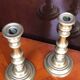 Pair Of Brass Candlesticks & Candlestick