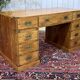 Nautical-style teak writing desk
