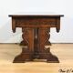 Table, bureau en chêne, style Néogothique – début XXème