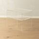 Minimalist side table from the 1960s made of acrylic glass