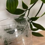 Verre à liqueur gravé