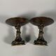 Christophe Fratin (1801-1864) Pair of Bronze Cups with Bears