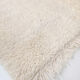 Moroccan Berber carpet Beni Ouarain ecru uni 243x184cm