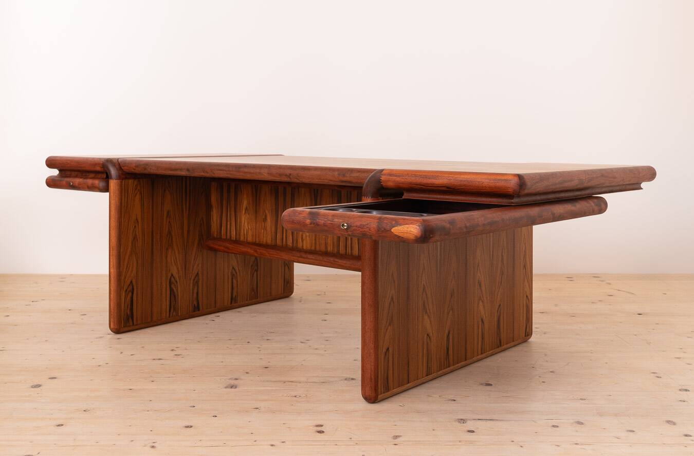 Supreme Executive Desk by Dyrlund, Danish Modern, attr. to Jensen & Valeur