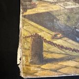 Fishing boats - painting on canvas board