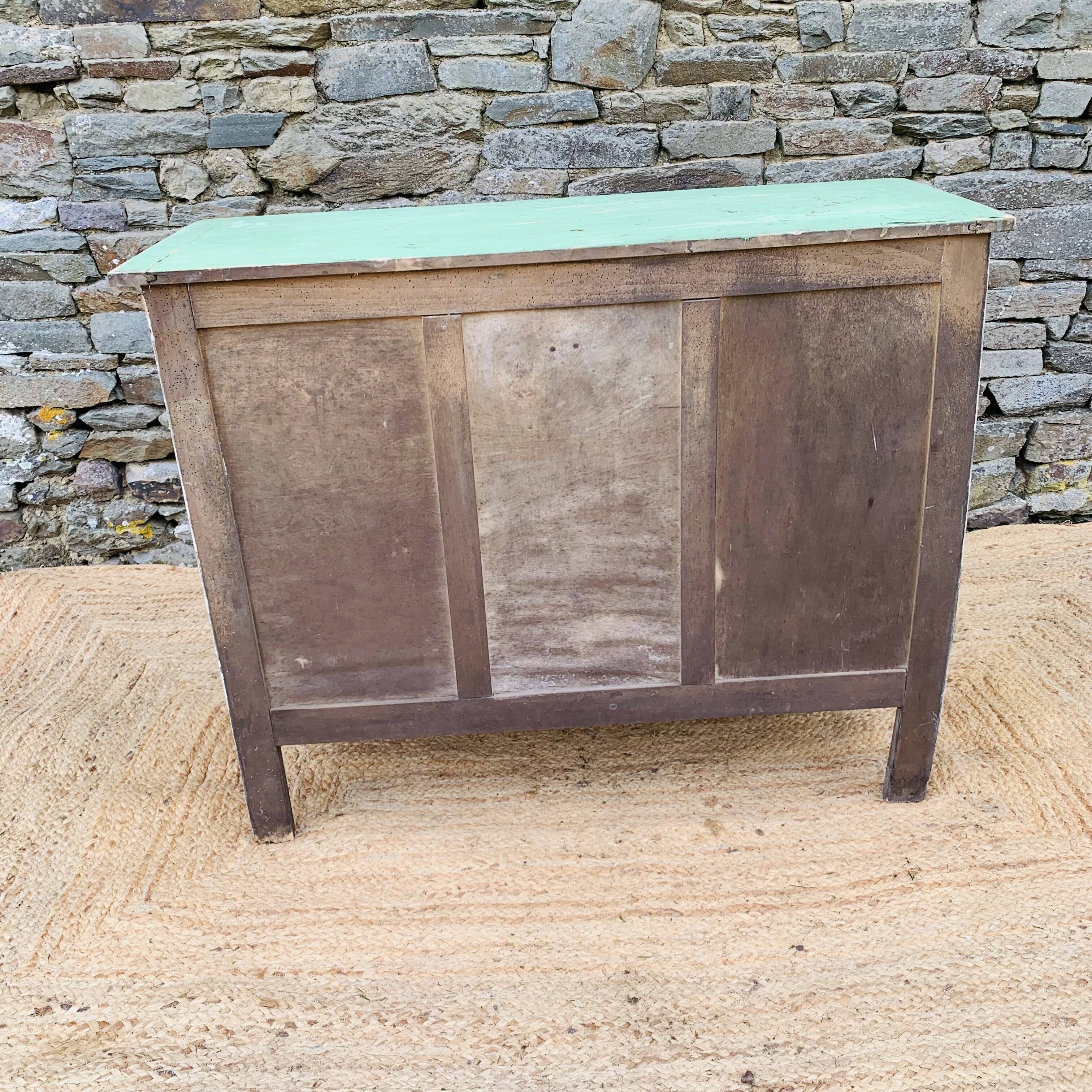 Green and white Parisian buffet