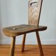 Tripod chair in solid wood – Handcrafted – Brutalist spirit