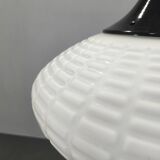 Adjustable Czech Pendant Light, Opaline Glass, 1970s