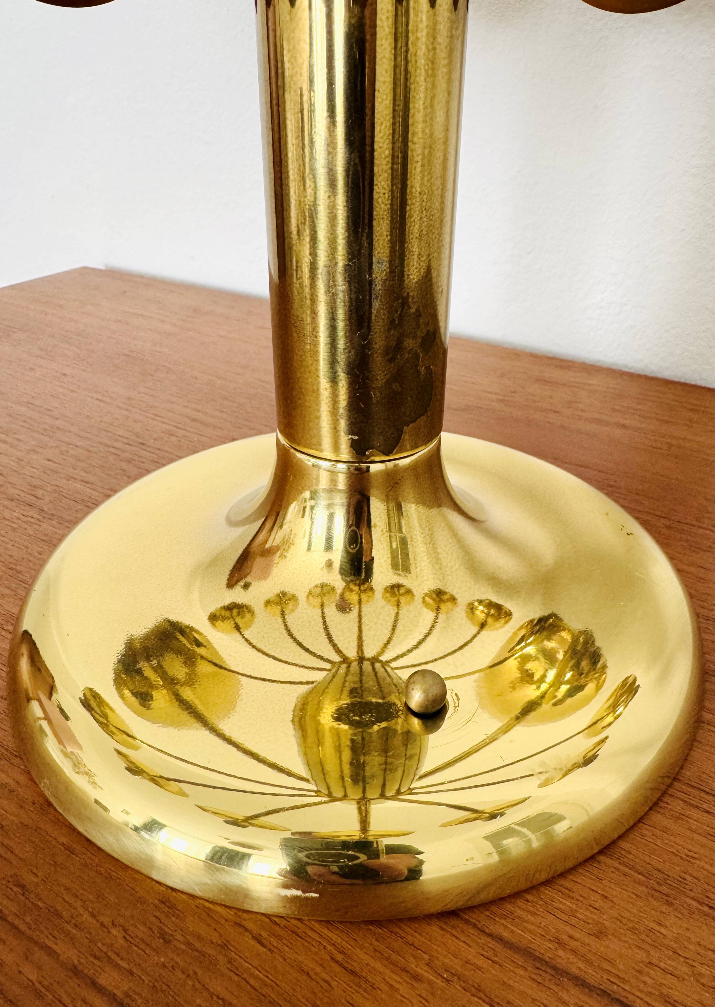 1 of 2 Brass Sputnik Flush Lamps by Kaiser Leuchten