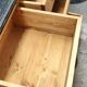 Furniture with drawers waxed pine above black top three tablets furniture of trade