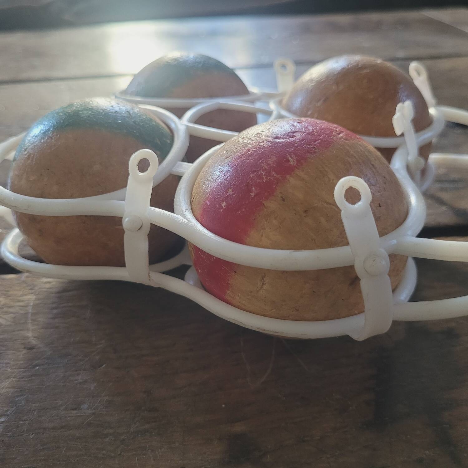 60s wooden boules game
