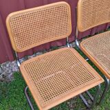 Duo of chairs B.32  cesca by Marcel Breuer