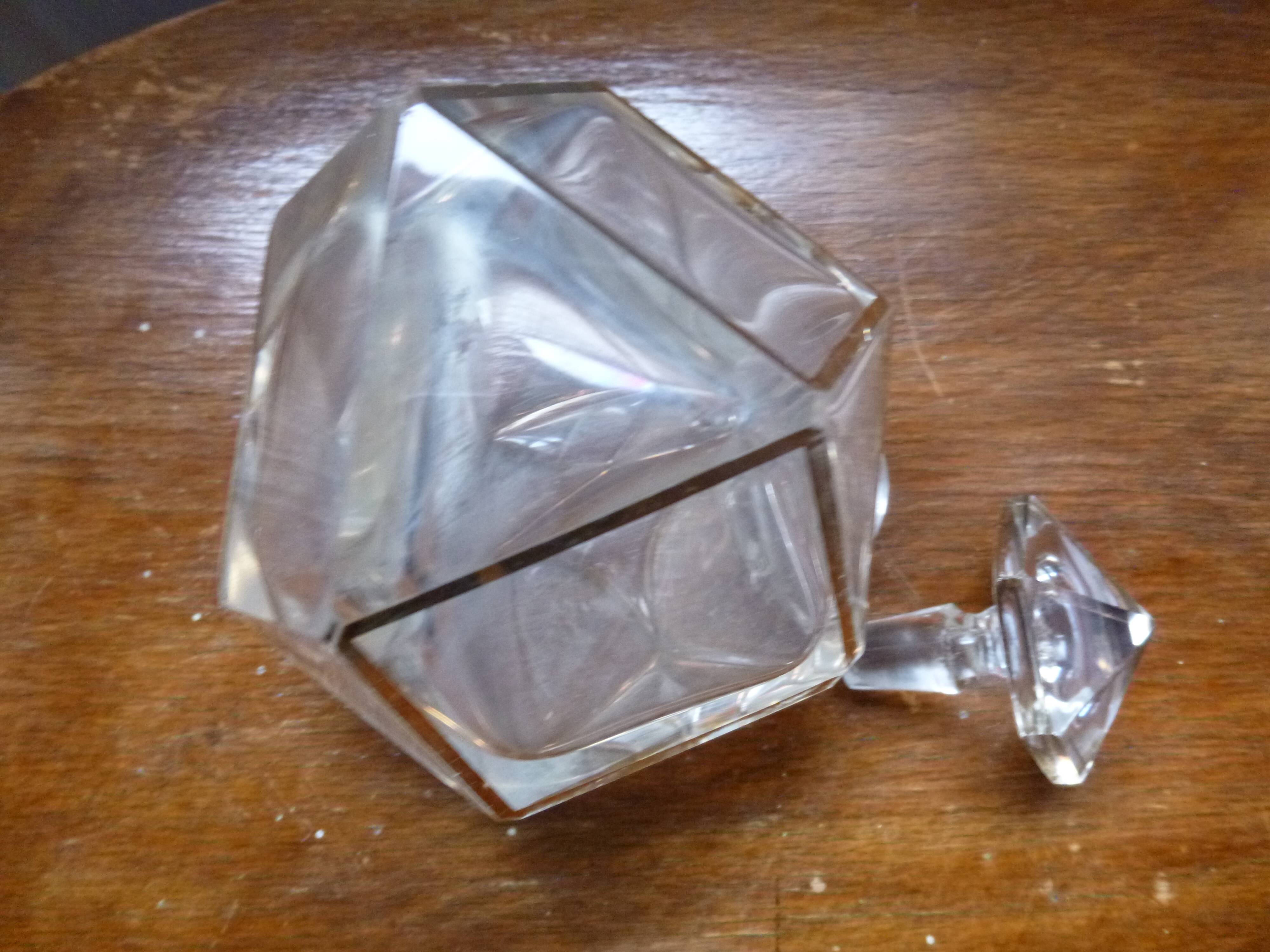 Antique crystal perfume bottle