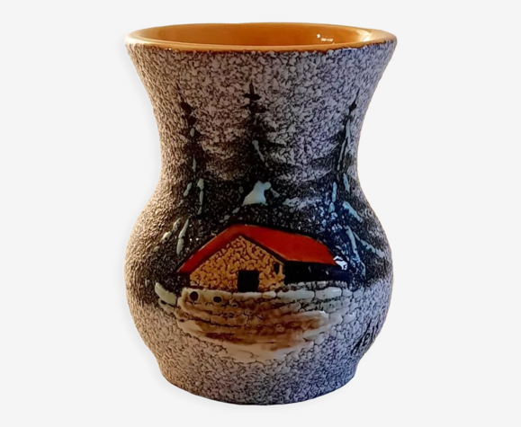 Vase Vallauris Signé Tess Vintage