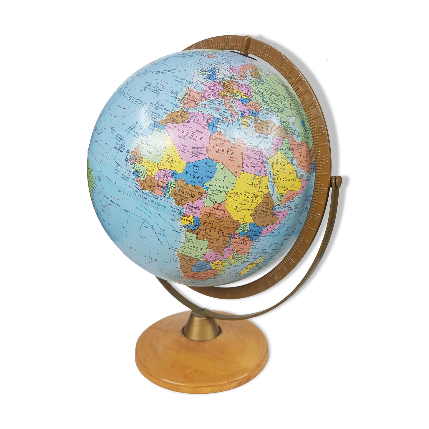 Globe luminous scan globe, Denmark, 1976.