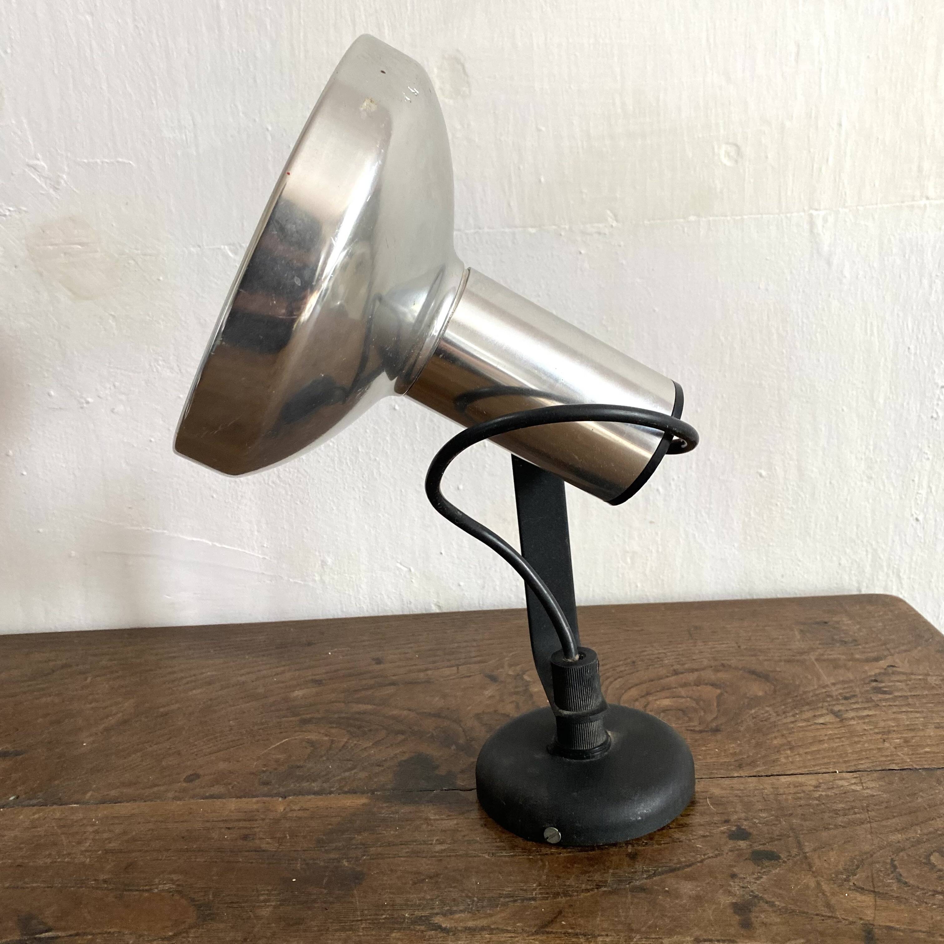 Vintage aluminum wall spot, 1970s