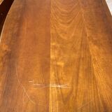 Wooden TV cabinet on casters