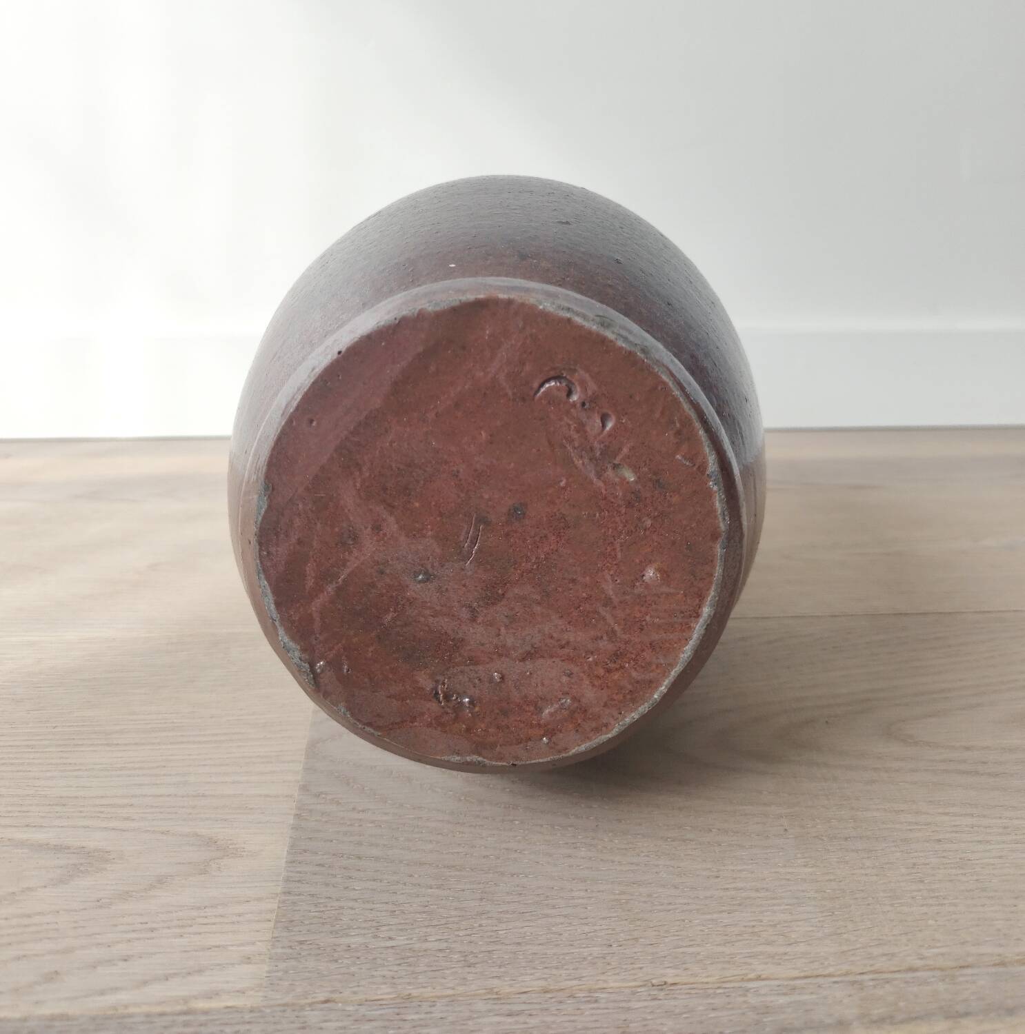 Large glazed terracotta jug, 60s