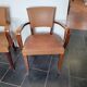 Pair of skai bridge armchairs