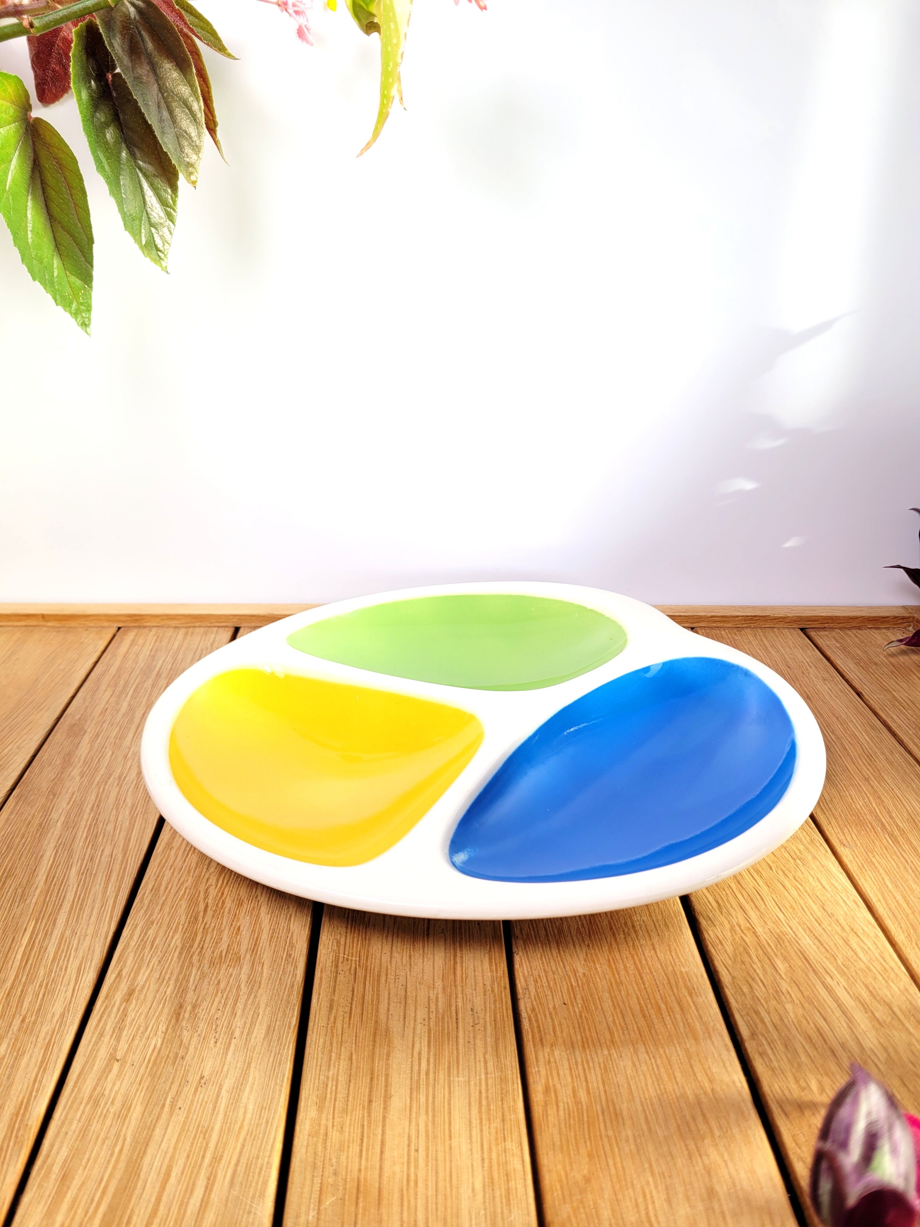 Tricolor serving dish Gien