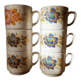 6 Monopoli mugs for tea or chocolate