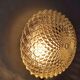 Applique ronde en verre vintage