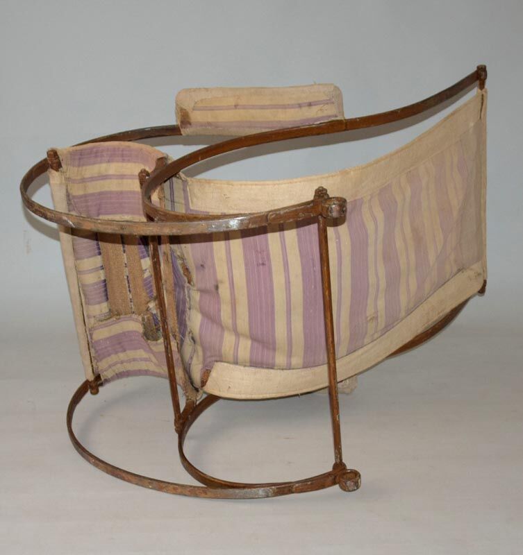 1851s antique rocking chair, peter cooper, r.w.winfield co. england birmingham