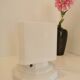 White Art Deco table lamp