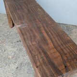 Bench 100 cm old solid wood with patina