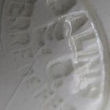 Oval plate Terre de Fer Salins model "Saussure" 37 x 24cm in very good condition.