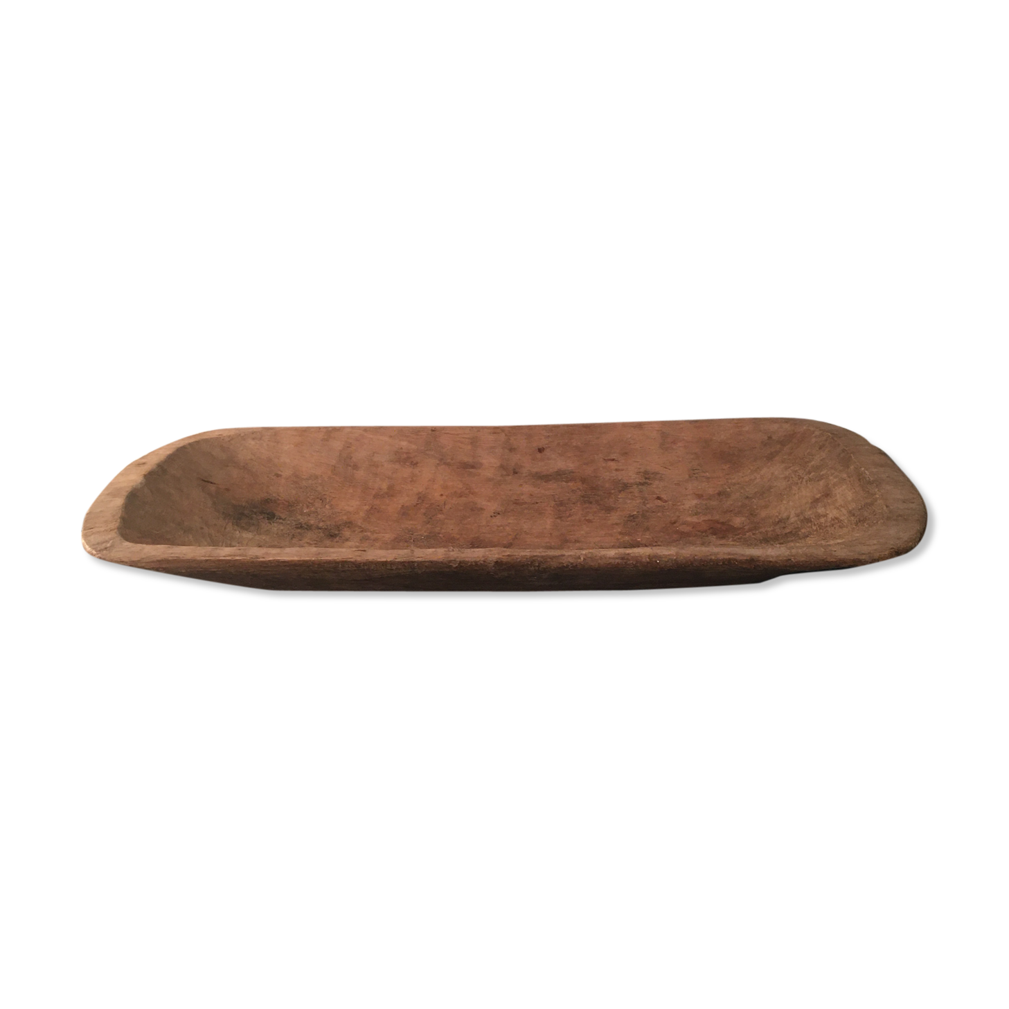 Large artisanal solid wood dish