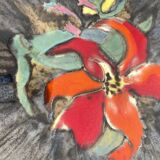 Rare plate bel delecourt quimper antique