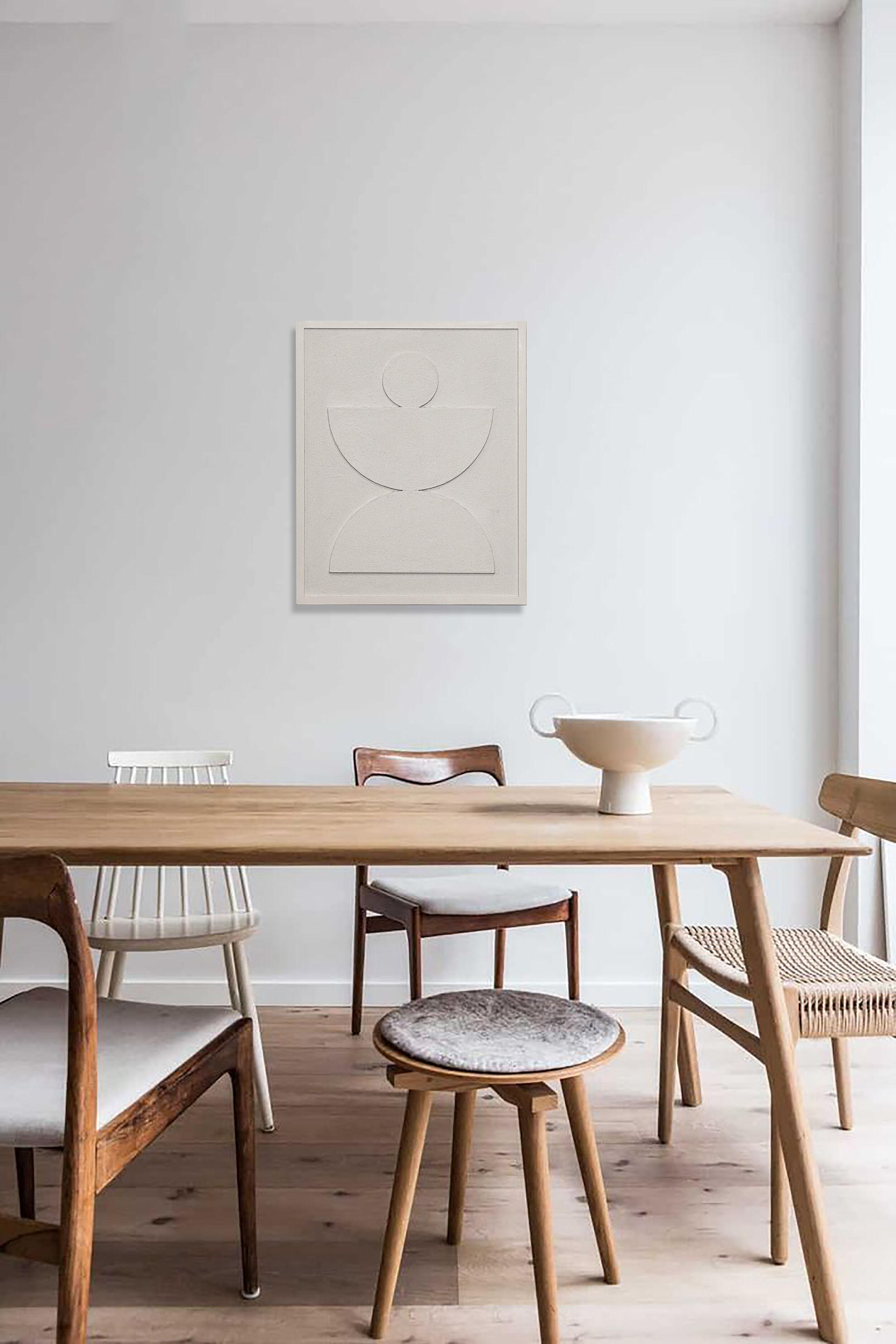 Minimalist relief table W01