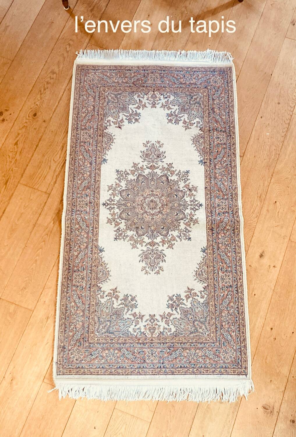 Tapis d’Orient en pure laine vierge tissée main époque XXe