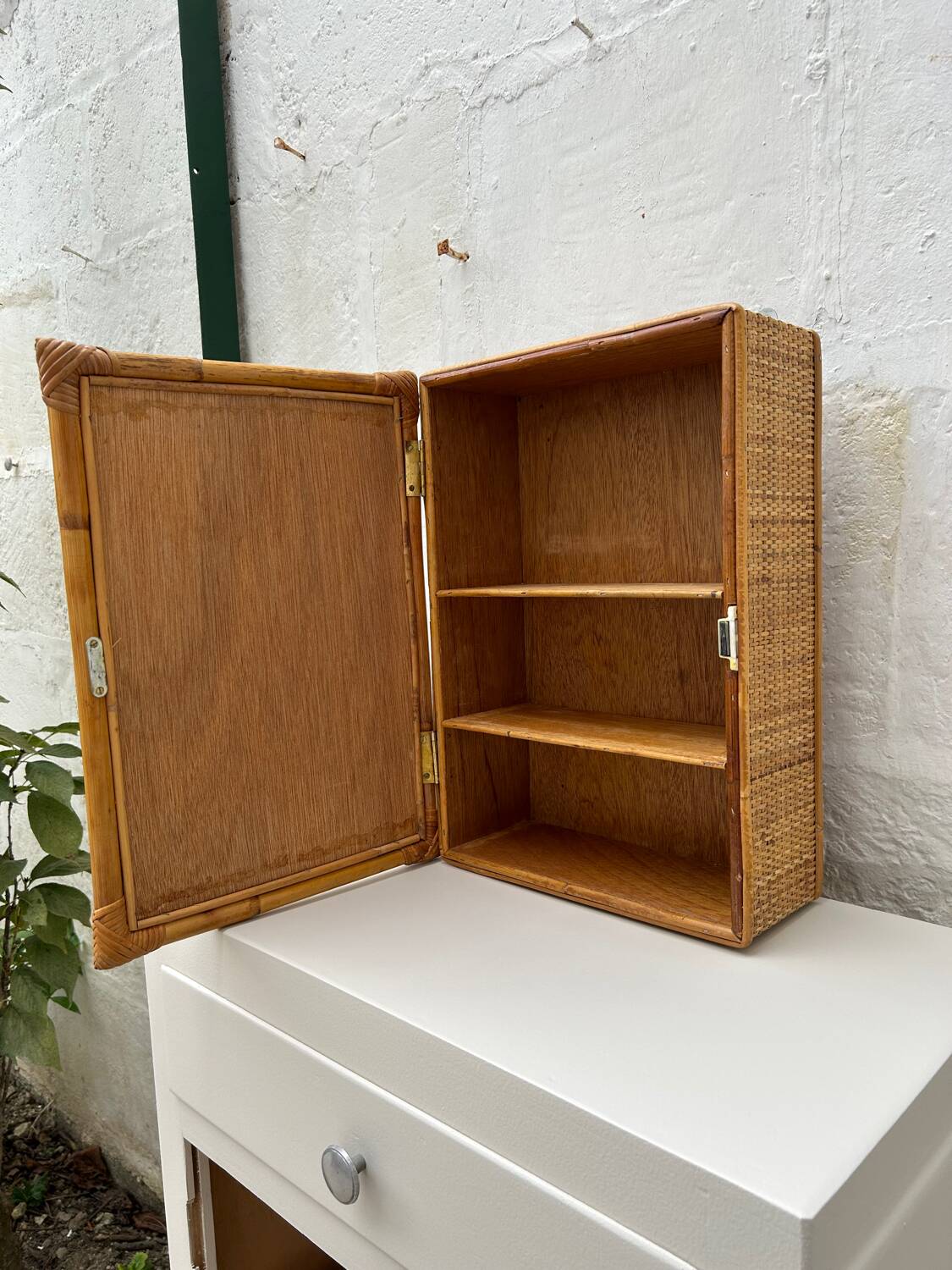 Vintage rattan hanging furniture