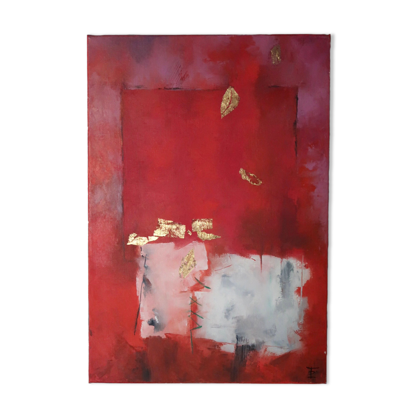 Abstract painting oil on canvas