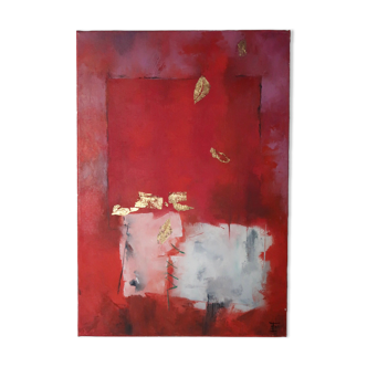 Tableau abstrait huile sur toile