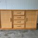 Vintage rattan sideboard in Roche Bobois style