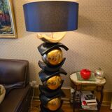 François Chatain – Grand sculptural floor lamp 1.7m “Spheres & Arcs”