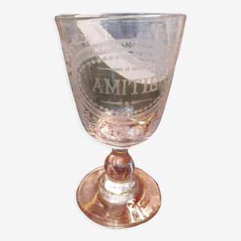 Verre à pied "amitié"