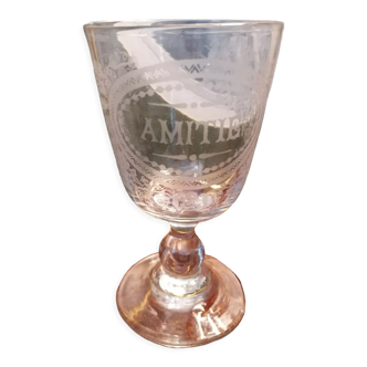 Verre à pied "amitié"