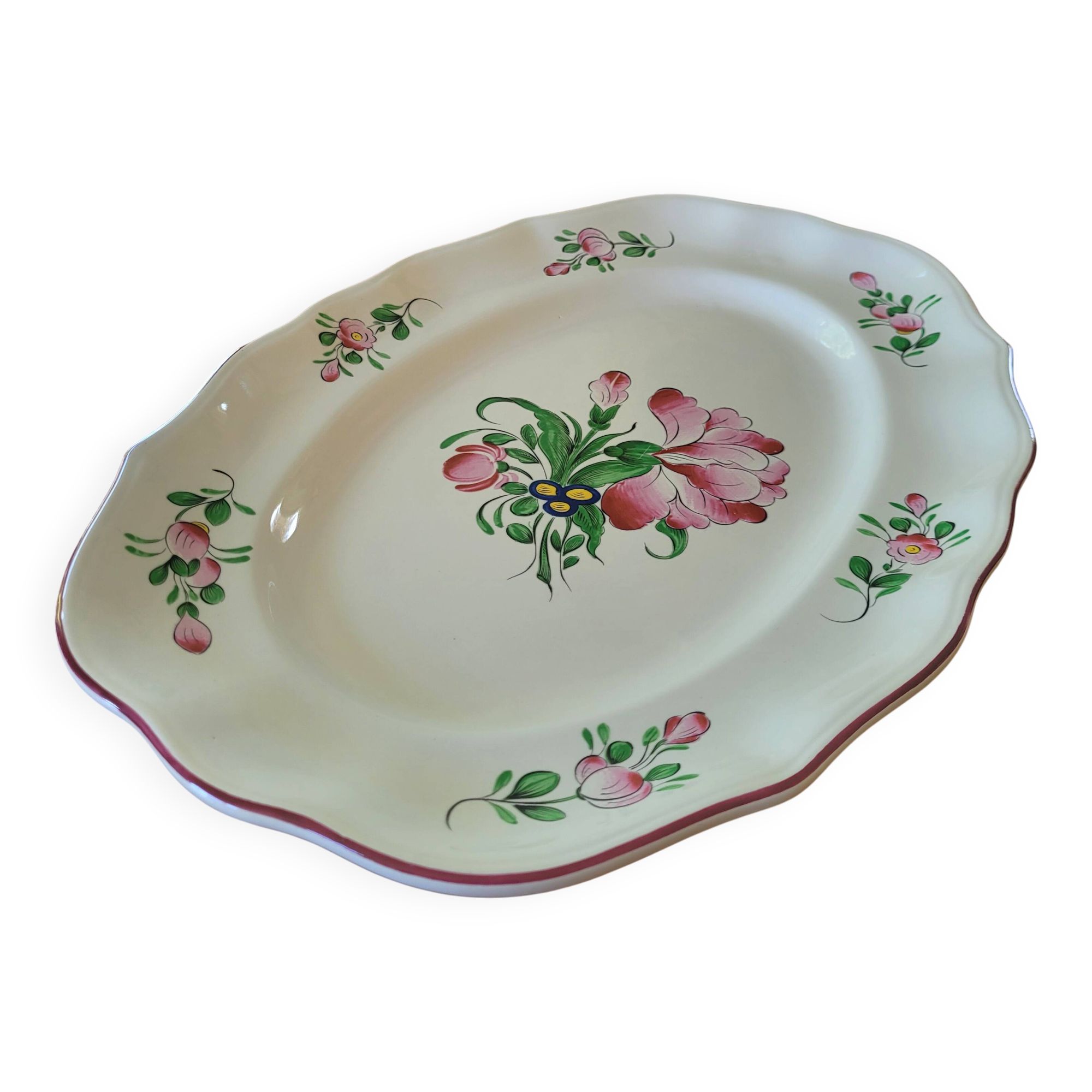 Large earthenware dish "Streetlight" St. Clement