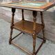 Side table jugendstil Art Nouveau wooden pedestal table 1910